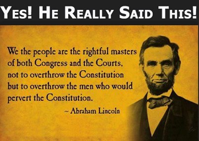 This injustice can not stand!Defend the law of the land orthis Union will fall apart like a house of cards. Remember the civil war we fought. It started out and was fought over the preservation of the Union and not about ending slavery.Ending slavery we did.Now for the union!