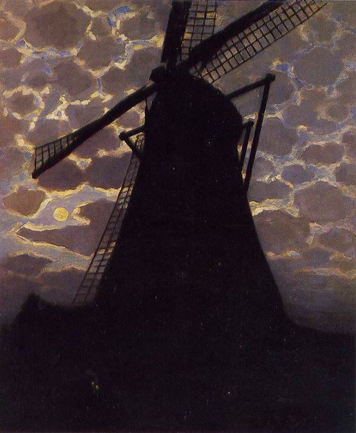 Windmill at Evening, 1916, Piet Mondrian