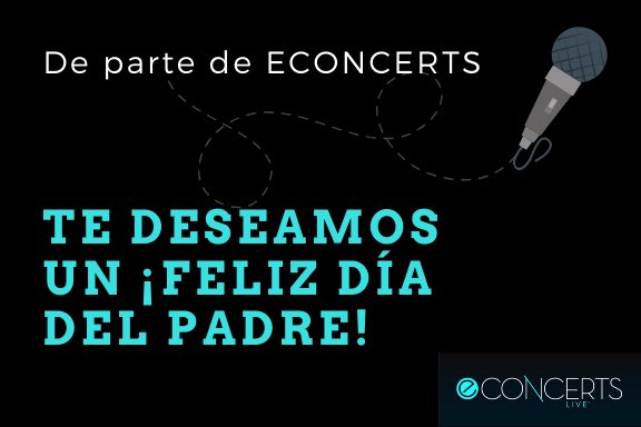 econcertstv's tweet photo. ¡FELICIDADES a todos los papás! 
Les deseamos un gran día, de parte de todo el equipo de @econcertstv https://t.co/GsPiyAE8v4