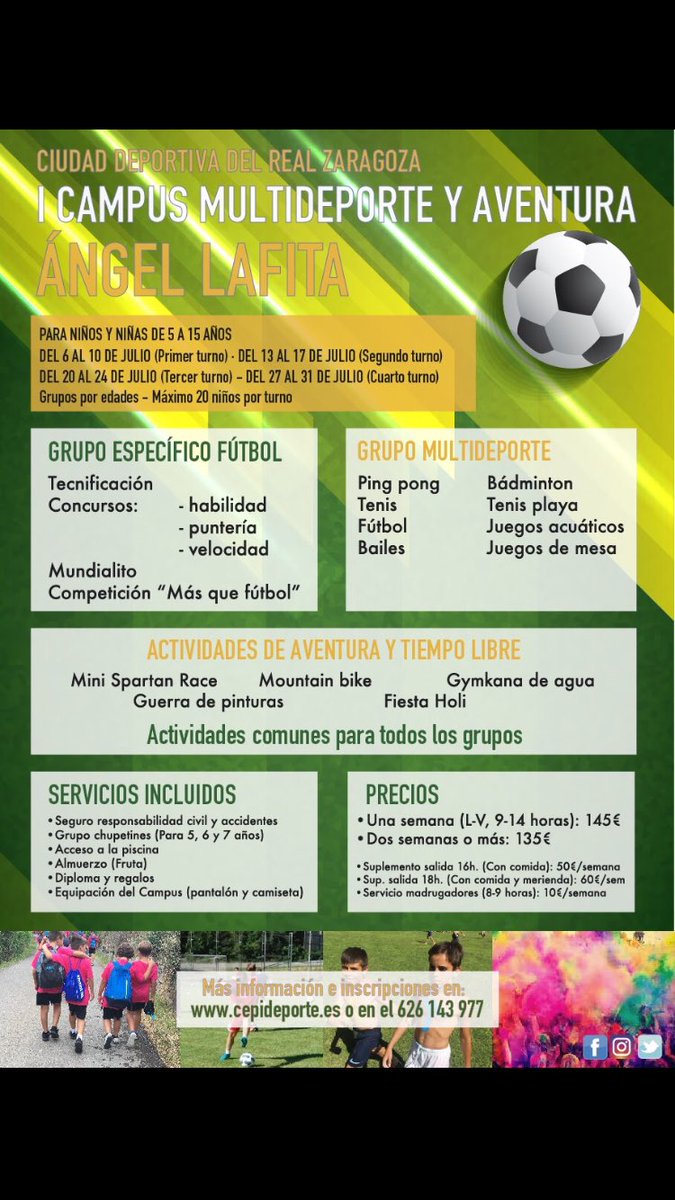 Campus de Fútbol Pirineos Ángel Lafita tweet media