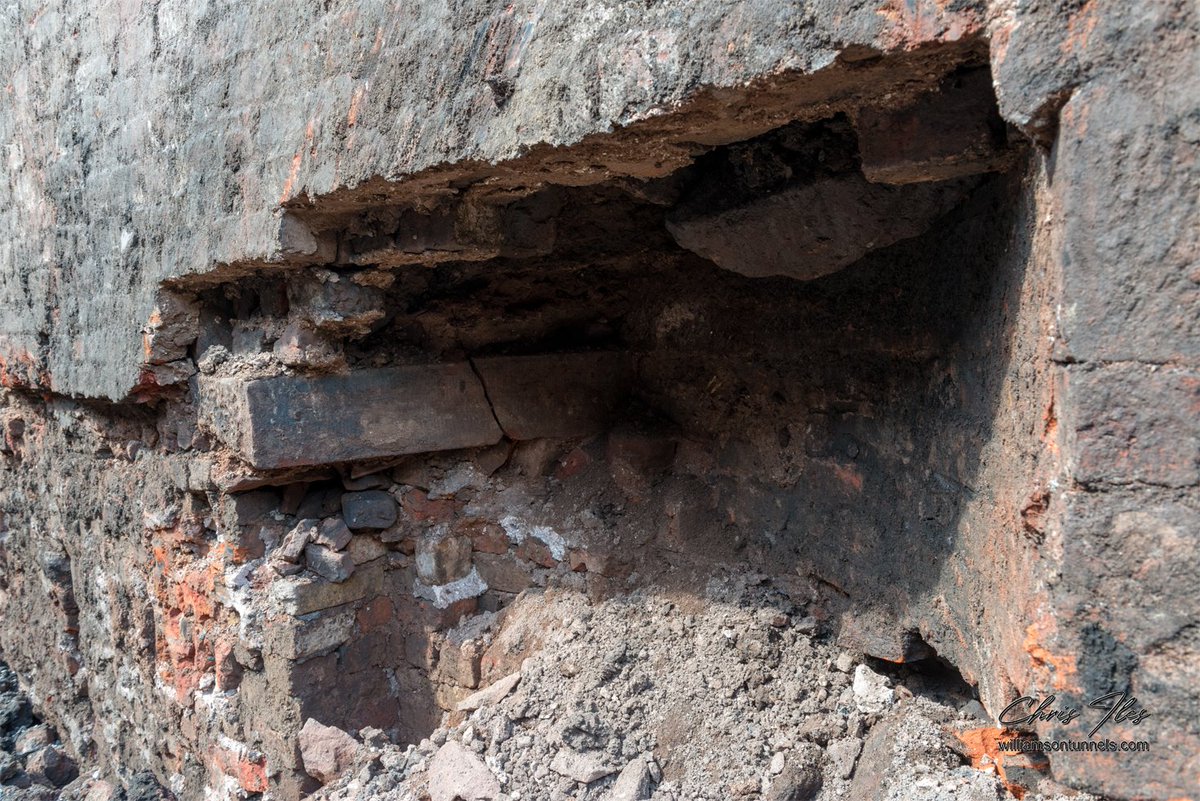 2 – ...Then we tried to locate the  #GreatTunnel digging down with the JCB.Whilst we didn’t find the  #HolyGrail of Tunnels this time, we did find many interesting features including a very large brick structure with several arches built in…