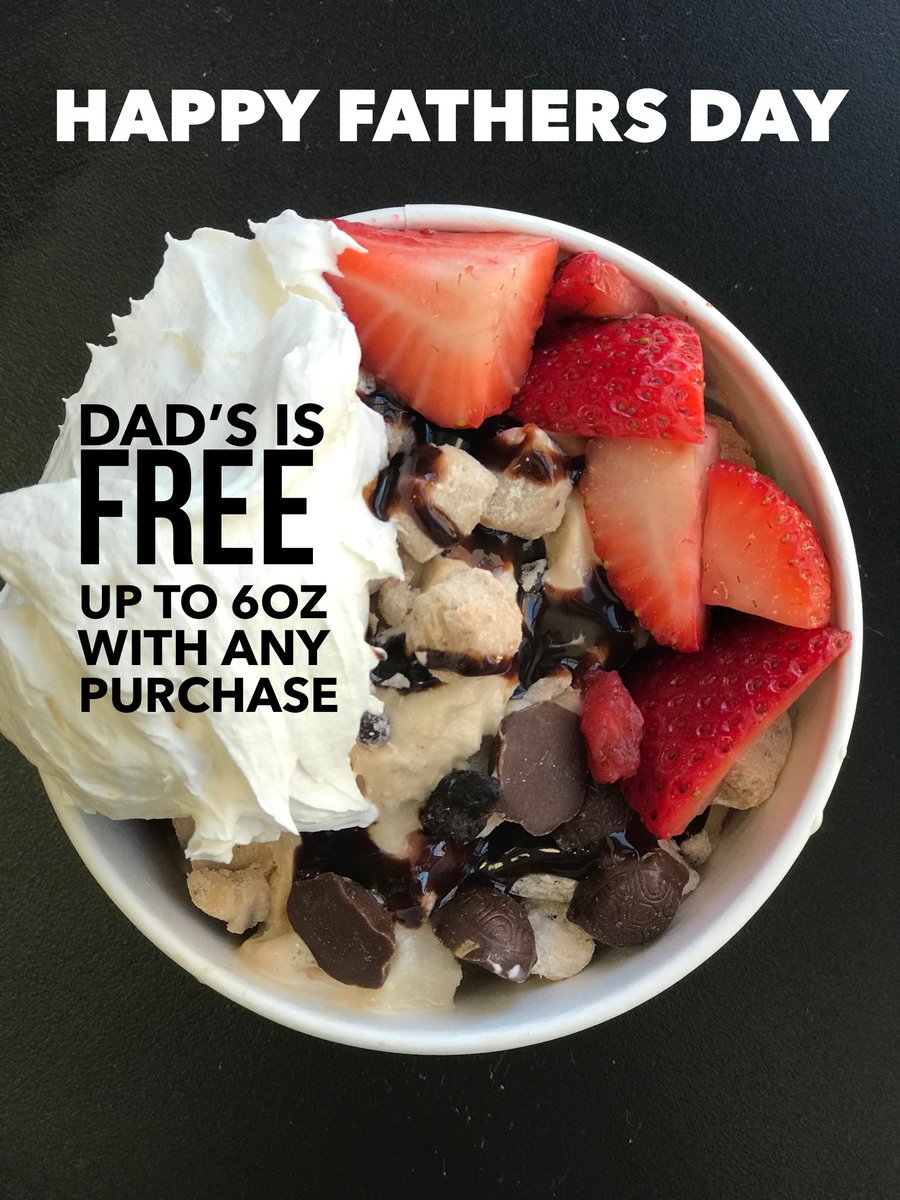 Father’s Day 👔 is our day to thank all the amazing Dad’s in our lives ... Urban Swirl can’t forget those special people, so we’re helping you celebrate - Dad’s is FREE w/any purchase today! 
open 12-10pm Indoor &amp; outdoor seating avail, mention Father’s Day special to redeem