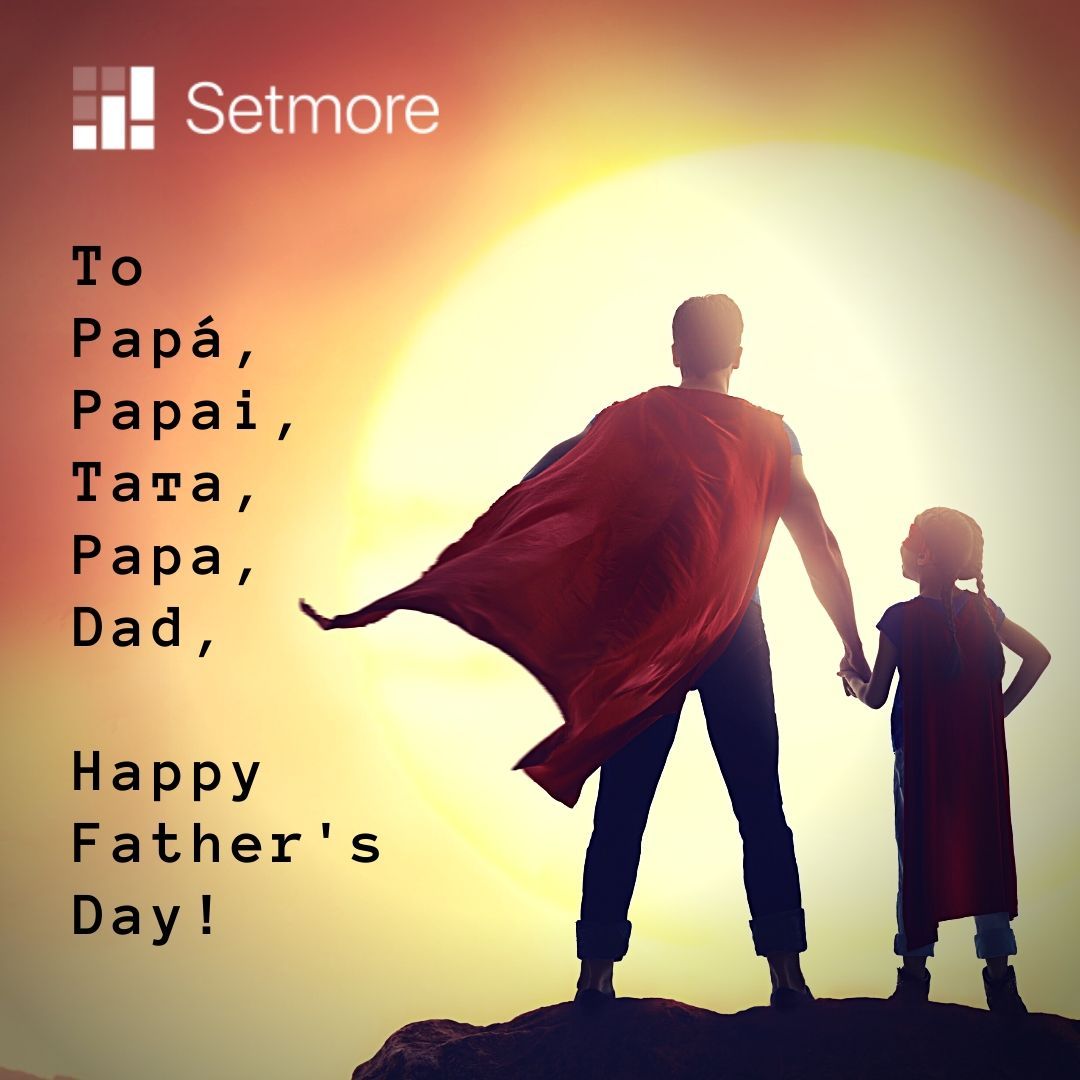 Setmore's tweet photo. From changing diapers to the epic dad jokes, sending our love to all the new dads and the veterans :)
.
.
#fathersday #InternationalFathersDay2020 #setmore #software #solution #socialdistancing #appointment #schedule #smallbusiness #scheduling #WFH #OneClick #booking https://t.co/uErsA94ycM