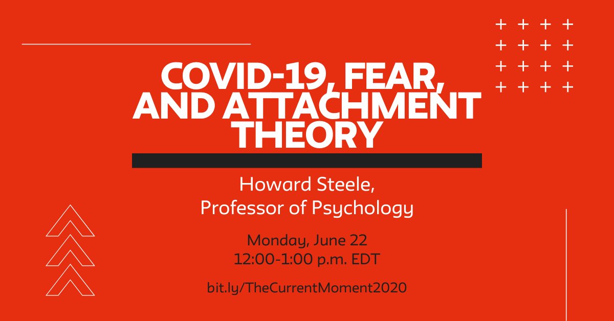 6/22 @ 12 p.m. EDT

What is the fundamental anxiety or fear in human life? #NSSRfaculty <a href="/howardsteele1/">Howard Steele</a> discusses this question in relation to the COVID-19 pandemic.

Register at event.newschool.edu/steelecurrentm…
