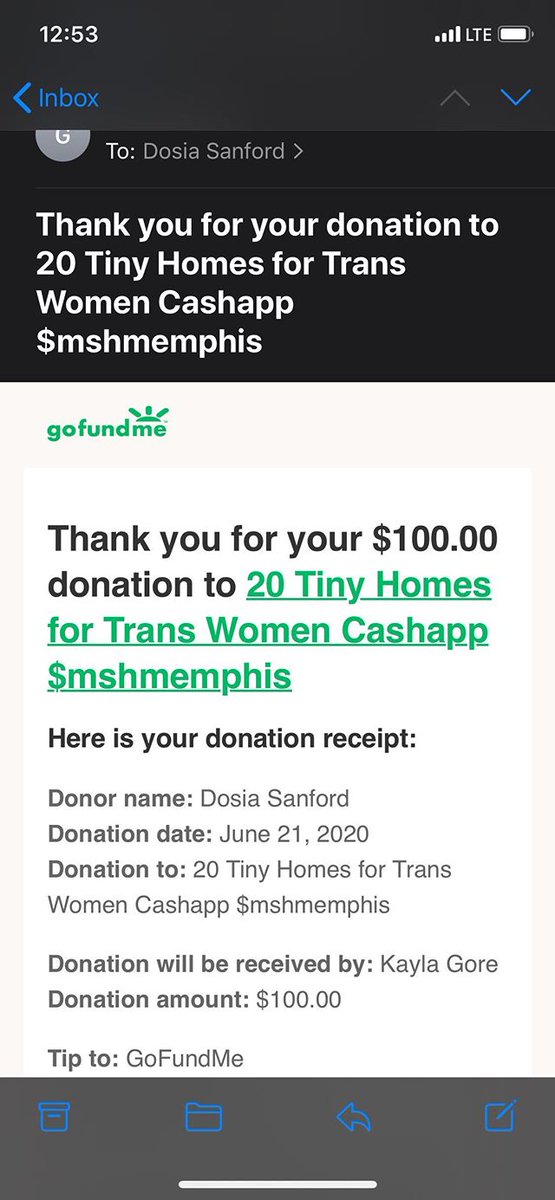 deathfonte's tweet photo. @lazerwalker Hello! If you're still able, please consider matching this donation to My Sistah's House, who are raising funds to build tiny homes for Homeless Trans folks in Memphis. Thank you for your generous offer! Go fund me: https://t.co/5uRZPnhzRv https://t.co/CtIZCawqBy