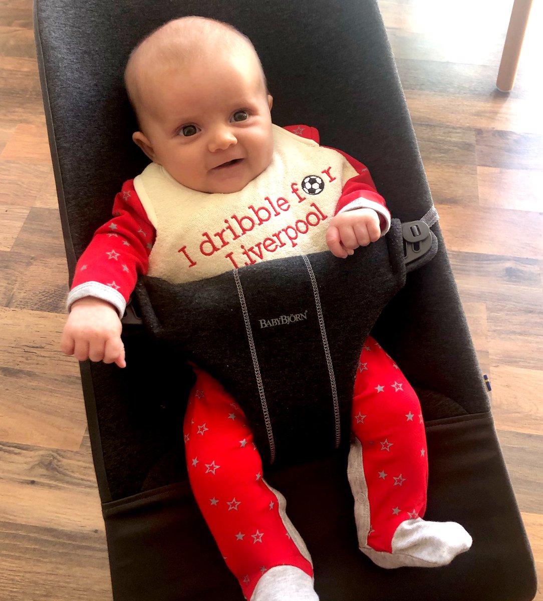 9 weeks old today ❤️. First Born, First Fathers Day, First match ⚽️<a href="/LFC/">Liverpool FC</a> <a href="/Robin_Jee/">Bob Gee</a> #EVELFC #OurKid