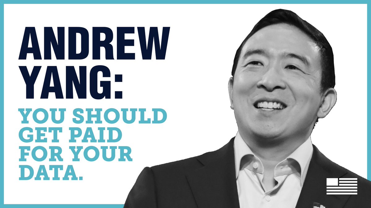 AndrewYang's tweet image. Monday on yangspeaks.com 👍 #paythepeople #datadividendforall