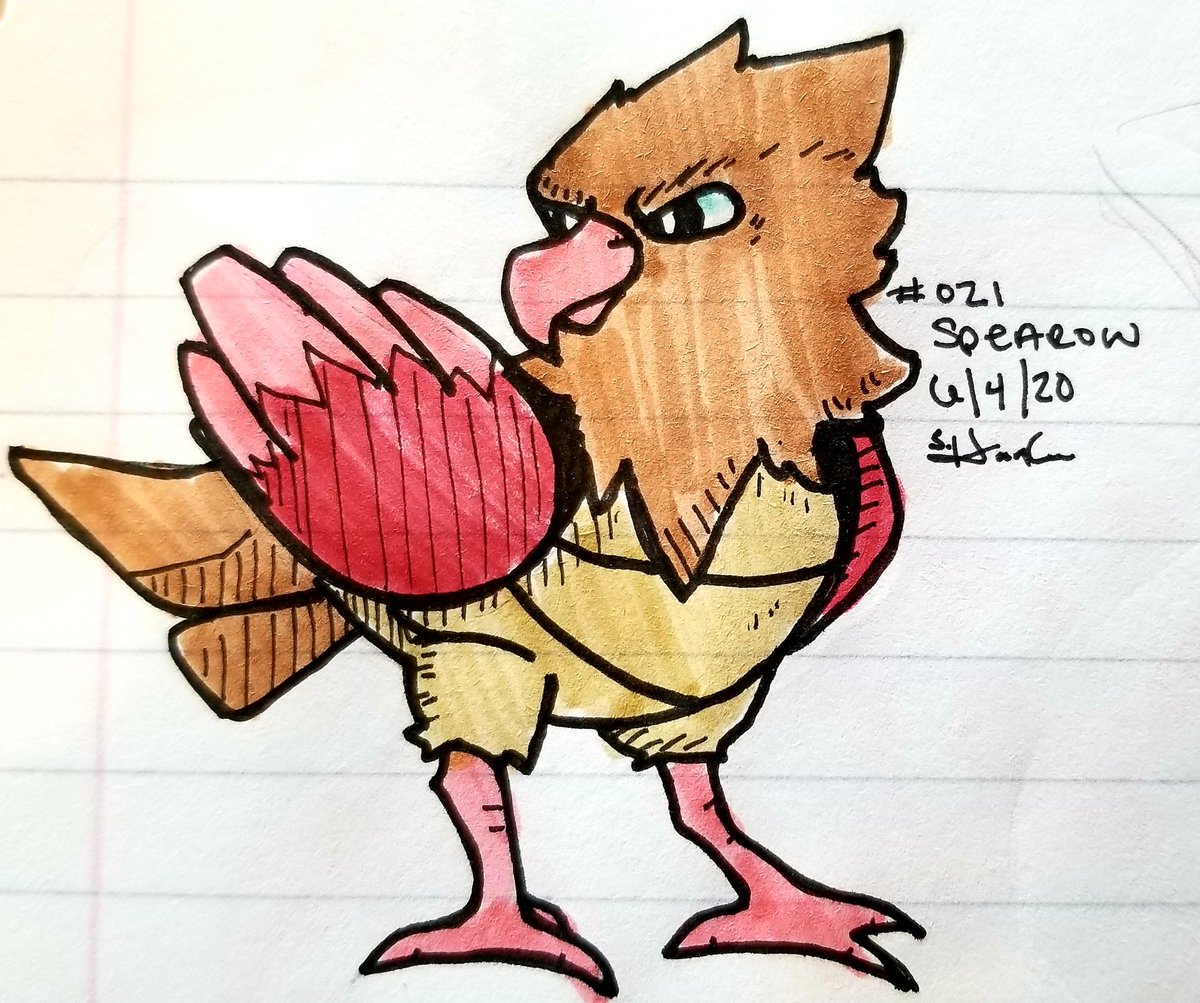 Reverrii_Pixy's tweet image. #DrawEveryPokemon
021 - Spearow
#pokemon #pokemonart
#drawing