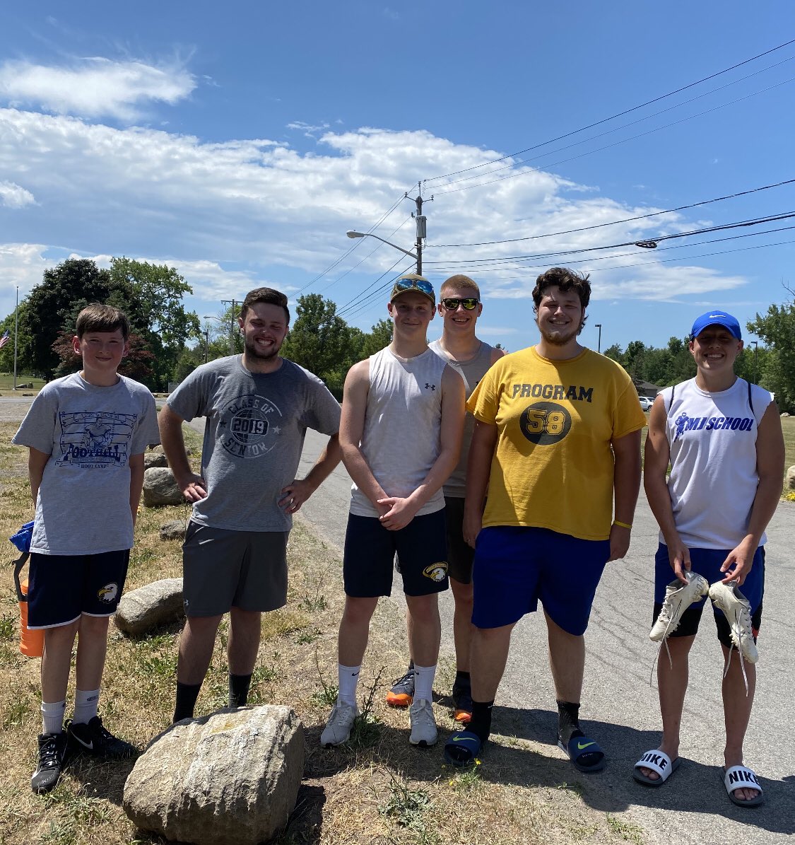 LauraCrandall72's tweet photo. A little Past..Present and Future Wayne Football today at Casey Park #Waynefootball @Joanne_E_43 @WayneEaglesFB https://t.co/eKTDx03R1L