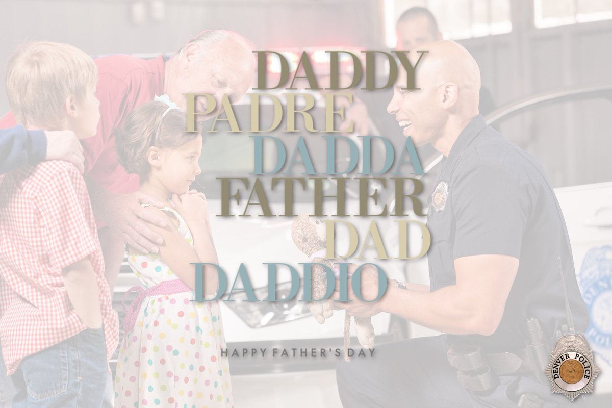 DenverPolice's tweet photo. BIG UPS TO POPS

To all the dads out there giving it their all, Happy #FathersDay! #Denver https://t.co/KJEjbIApBS