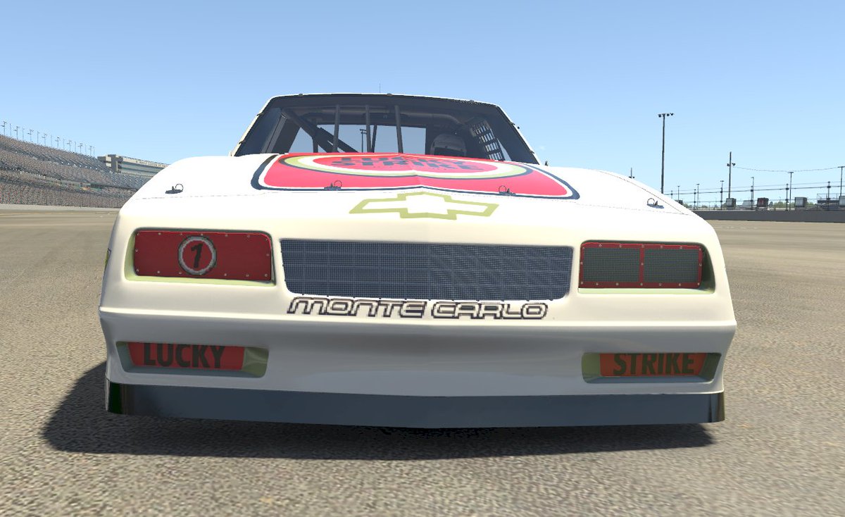 SheffieldGraphs's tweet photo. New IRacing Paint.  1987 Lucky Strike Monte Carlo SS.  Will also be on @tradingpaints. https://t.co/UgGGF7WSFm