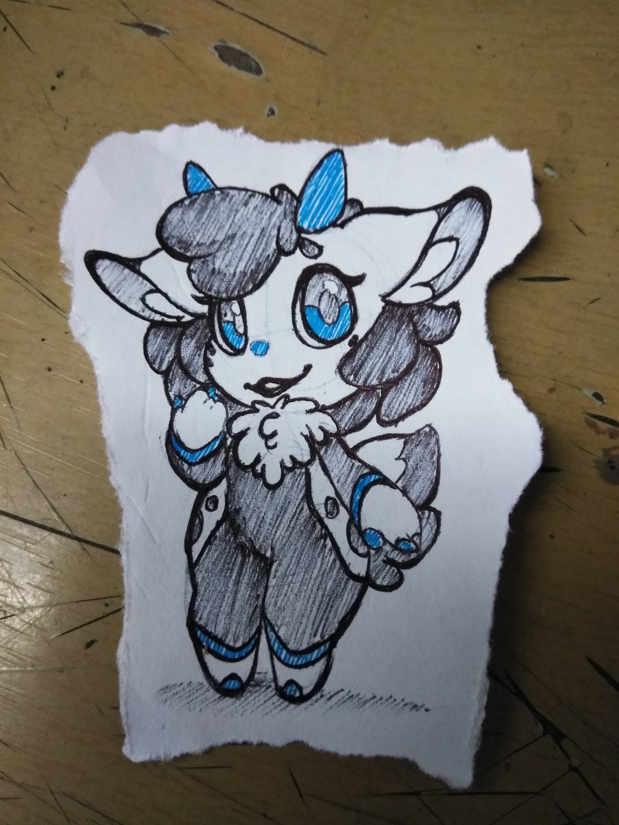 AfterWynn's tweet photo. A tiny doodle while there were no customers this morning. https://t.co/EeG99HRiy5