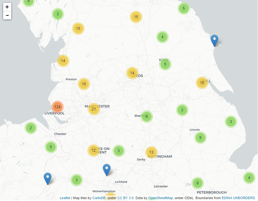 In fact, if you go through the list of compensation recipients who went on to invest in railways, there are countless examples of industrialists hailing from Liverpool, Manchester, Leeds, Hull and across the north of England and Scotland.View this map:  https://www.ucl.ac.uk/lbs/maps/britain/