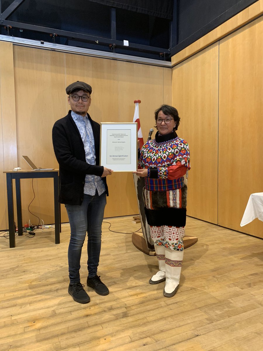 Traditionen tro uddeles kulturpris og opmuntringspris 2020 på Grønlands nationaldag 🇬🇱