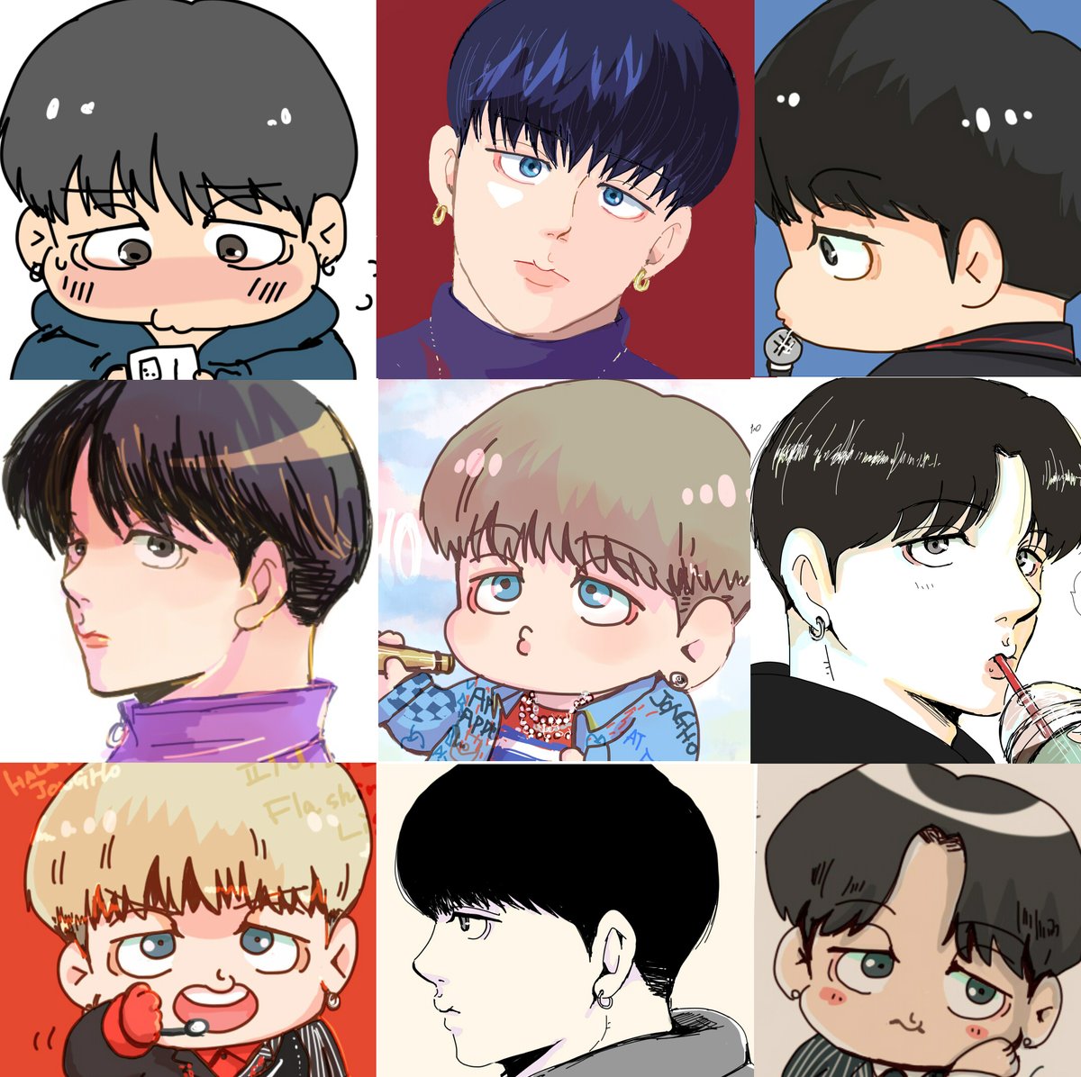 ジョンホちゃでやってみました🍏🍎
#FaceYourArt 
　
 #종호 #JONGHO #ATEEZfanart
