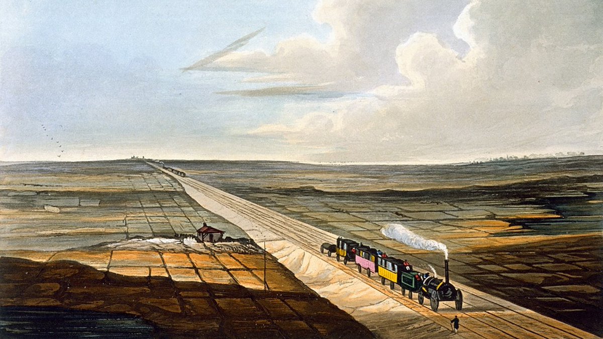 This accounts for many of the railways across Britain, particularly those in and around Lancashire where the textile industry - which imported much of its cotton from slave plantations in the southern United States - was the single largest source of economic output.
