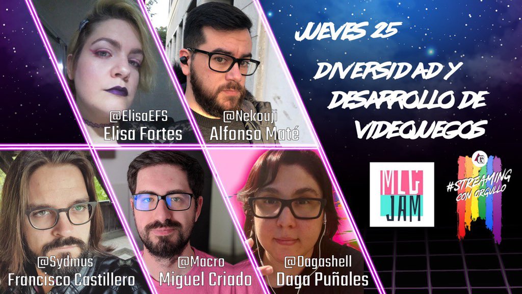 GaymerEs's tweet image. Y el jueves hablaremos sobre nuestra función en @MalagaJam y la importancia de la diversidad en el desarrollo de videojuegos en general y en el indie en particular.