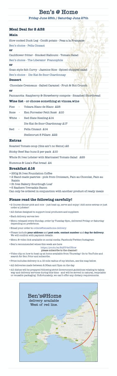 New menu for Bens at home plus an update on what's going on with Ben's Kitchen  youtu.be/8rj5Y4xUNnw cid:01AF8796-9FB9-4594-B6E2-E07D73A441E8@D3Active.local