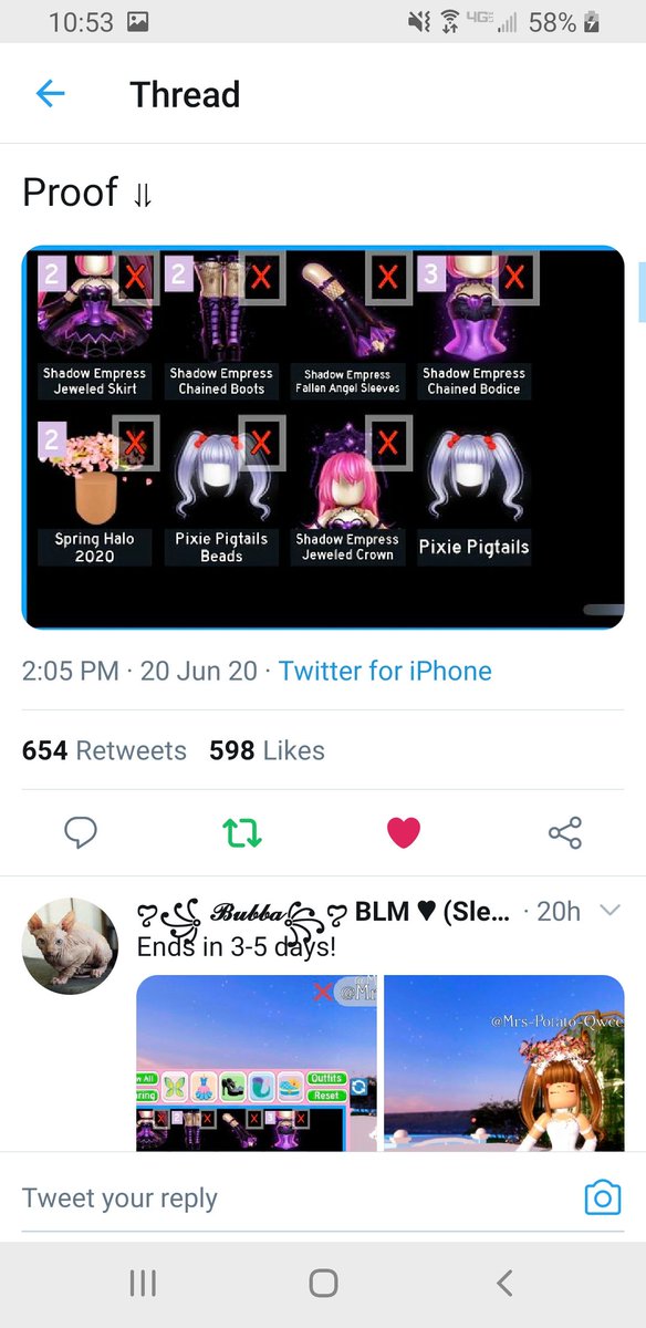 SunsetRose20's tweet photo. @MrsPotatoQween This would be great because i just lost my whole inventory thinking i would get a halo i dont know if i want 2 or 1 my dream is  a halo but also the shadow set im fine with either maybe more a halo! https://t.co/K64hFM3ybk
