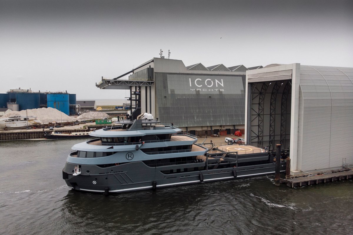 ICONYachts's tweet photo. ICON’s latest luxury conversion project is ready for delivery! Currently preparing to depart Harlingen, the 68m Project Ragnar is one of the most capable explorer yachts out there.
#projectragnar #ragnaryacht #iconyachts #iconic #superyacht #explorer #conversion #icebreaker https://t.co/cAsmn67yv1