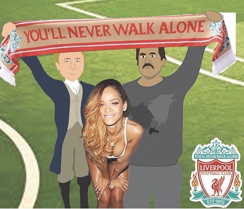 FeitsBarstool's tweet photo. We are BACK #YNWA (I forget why Rihanna was added to this picture$ https://t.co/CdOLR2MxnX