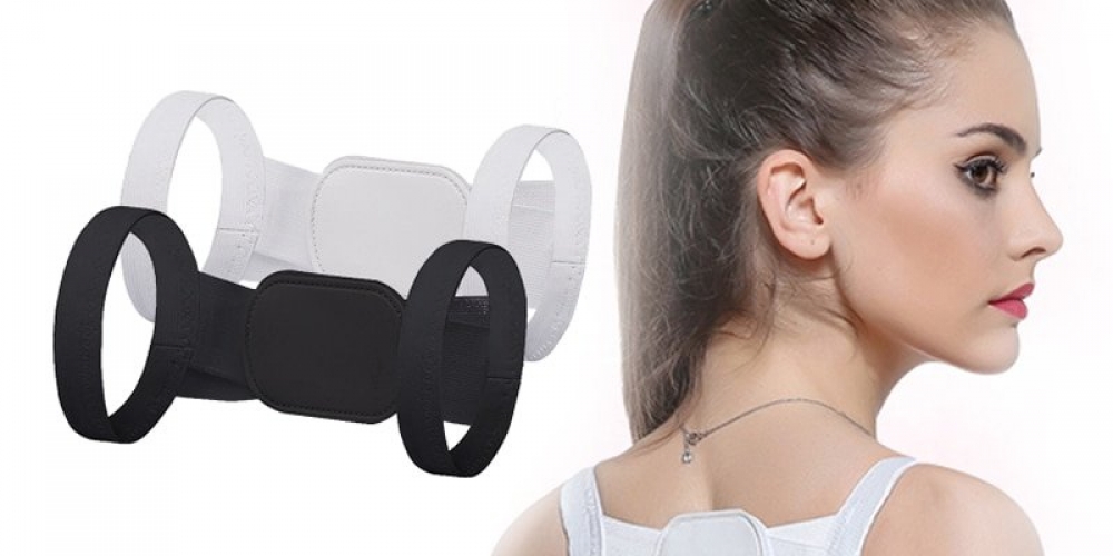 #hashtag1 Black and White Unisex Back Posture Corrector Strap midensashop.com/black-and-whit…