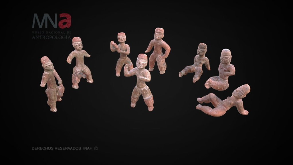 Parallèlement, le site de El Opeño développe ses propres figurines :Certaines ont la particularité de représenter des joueurs de jeu de balle, un jeu typiquement mésoaméricain !
