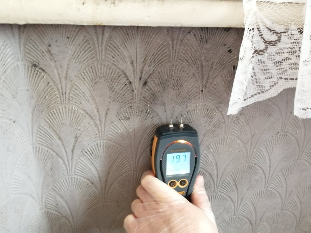 ElvetConsult's tweet photo. We were appointed by a housing association to investigate a defect relating to a Housing Disrepair Case. Our surveyor discovered the tenant had fitted secondary glazing to the insides of sliding sash bay window, which limited air flow and contributed to condensation. #surveying https://t.co/CSVavvfBnL
