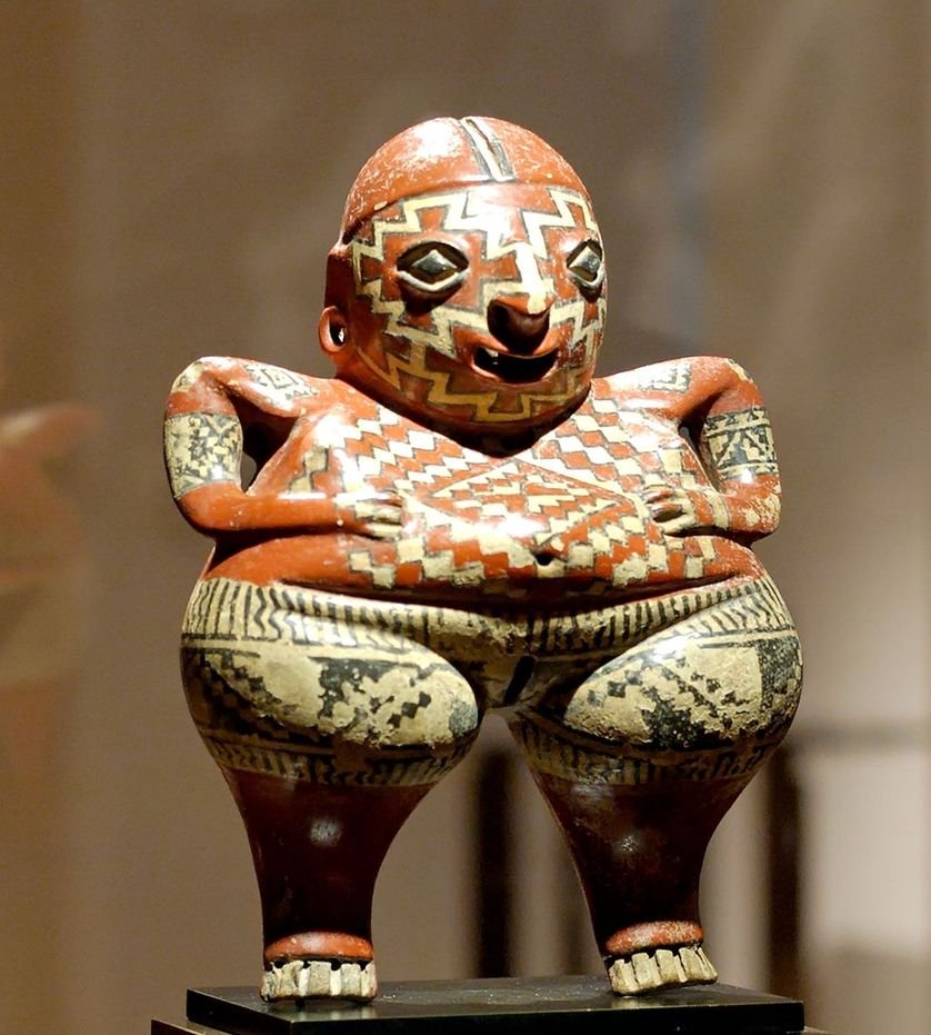 Au Préclassique Récent, c’est l’emblématique culture Chupicuaro (400 av. JC – 0) qui produit les figurines les plus remarquables !Couleur, maîtrise technique, tout y est !