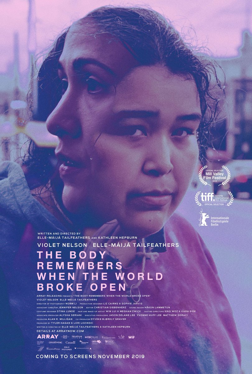 11) THE BODY REMEMBERS WHEN THE WORLD BROKE OPEN directed by KATHLEEN HEPBURN and ELLE-MÁIJÁ TAILFEATHERS this is on Netflix have heard great things again, plus it's a "one-shot" film apparentlythis is my 52nd film by women of the year!  #52FilmsByWomen