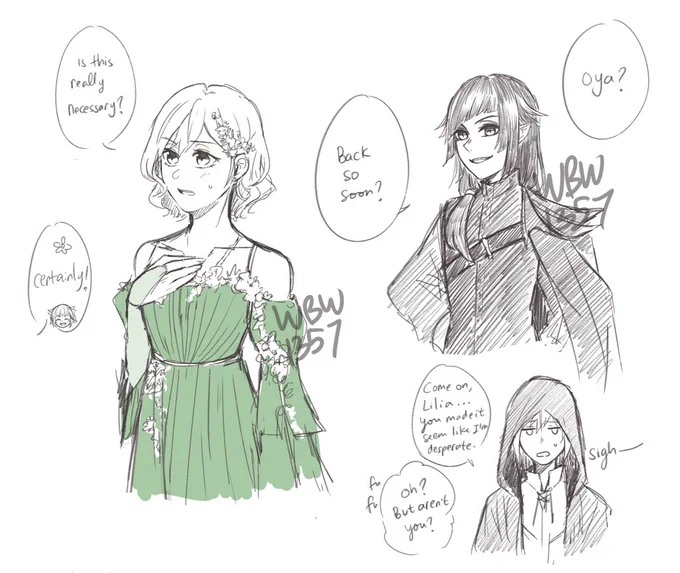Eng and 日本語 ver!

Today's sketches! 
今日のラフ!

The dress is from Elle Fanning's dress in Maleficent 2019 movie premiere lol

ドレスは、マレフィセント2019映画プレミアでElle Fanningが着用したドレスです!

#twstプラス 