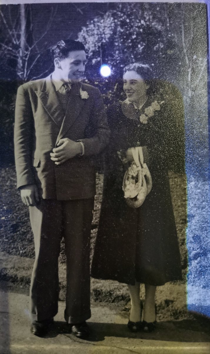 Eventually he found the love of his life. My nan. They married on Valentines day was were together for nearly 40 years. Each morning nan would get up at 5am and make his lunch and each evening he'd come home and kiss her on the forehead. They were never apart from each other.