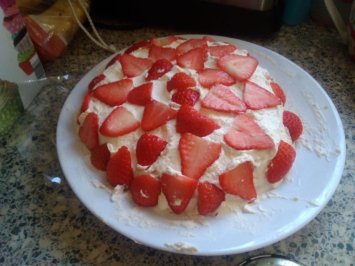 Swedish midsummer cake. Made by Hannah 1st Chickasaw cubs