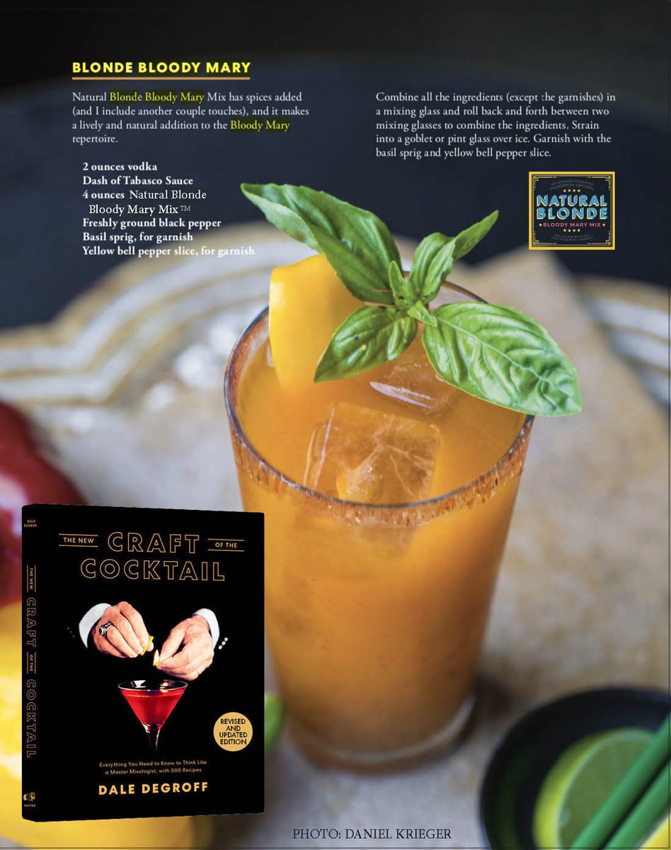 Not your average Bloody Mary! 
Blue Shark Vodka, Natural Blonde Bloody Mary Mix, pepper, basil, tobasco and for an added kick: rim goblet with a 1 : 1 mix of Carolina Pit Powder and turbinado sugar... Happy Father's Day!
Preorder now and save $20  
amazon.com/New-Craft-Cock…
