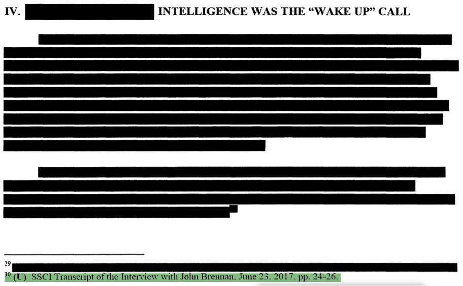 12/ This disagreement is also mentioned in a lengthy Washington Post piece published on June 23rd, 2017. Coincidentally (or not!), this was the very day on which John Brennan testified before the SSCI.  https://www.washingtonpost.com/graphics/2017/world/national-security/obama-putin-election-hacking/  https://www.intelligence.senate.gov/sites/default/files/documents/Report_Volume3.pdf