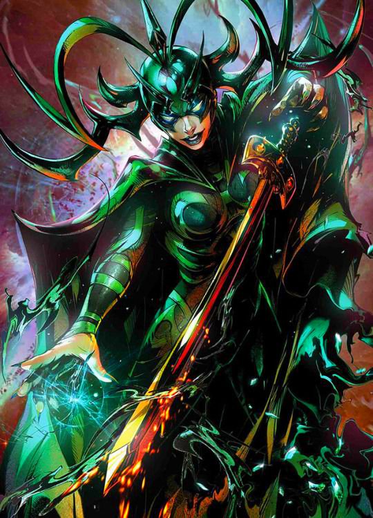  #THORROGUESGALLERY HELA- The Norse Goddess of death - Tales of Asgard # 6AMORA- The Enchantress - Journey into mystery # 103