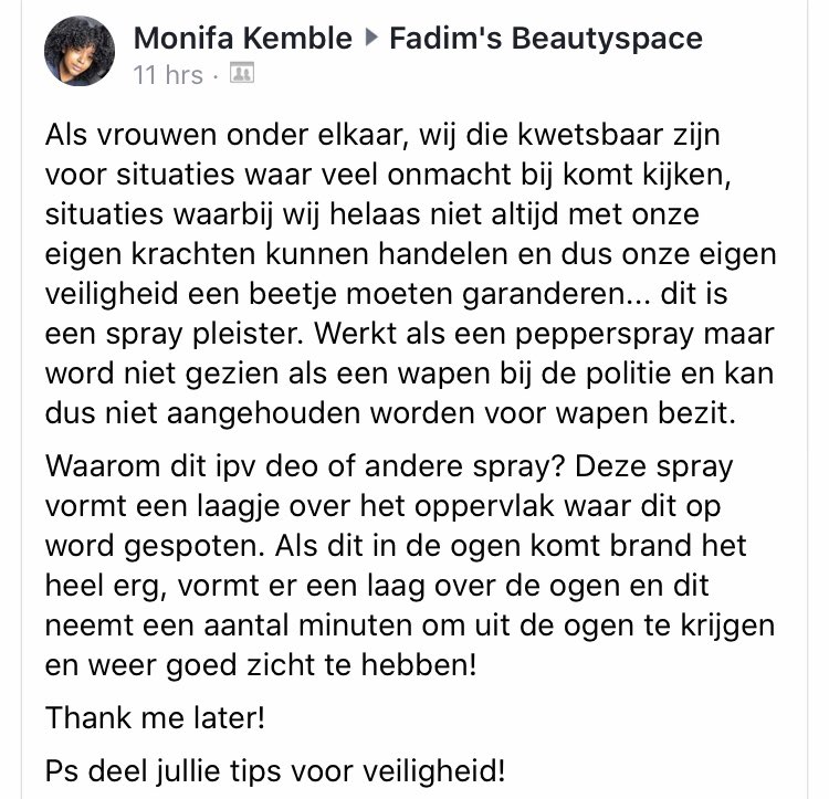 LENOSH8's tweet photo. Een ander alternatief om veilig op straat te lopen. You’re welcome ladies xx https://t.co/Bv1uBGnB8y