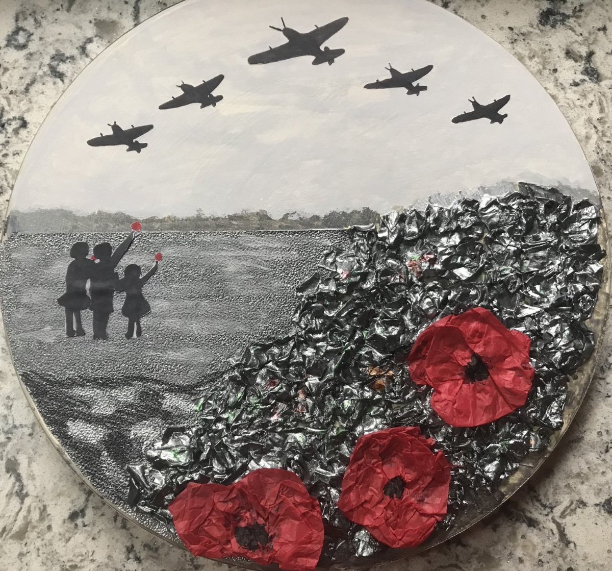 chsartists's tweet photo. Some incredible work by Bayley M Y8 from his upcycling project. This is a brilliant example how to mix different materials together to create something beautiful. 
@chsartists https://t.co/xSxKhDXGce