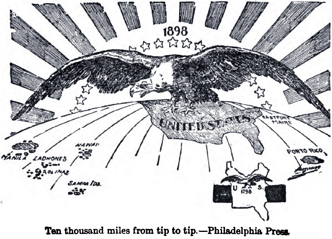 So what was going on in US foreign policy shortly before the birth of academic international relations?Well, the US had recently declared war on Spain in 1898 and, as a result of that war, acquired a transoceanic empire.[2/9]