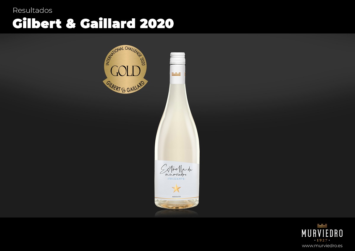 vinosmurviedro's tweet photo. · Medalla de oro de para nuestro Estrella de Murviedro Frizzante Blanco en #GilbertGaillard 2020. ¡Gran trabajo de nuestro equipo!
· Gold medal of for our Estrella de Murviedro Frizzante Blanco at #GilbertAndGaillard 2020. Great work from our team!
<https://t.co/VZuuX5PjmH> https://t.co/Jr8gfDGnvX