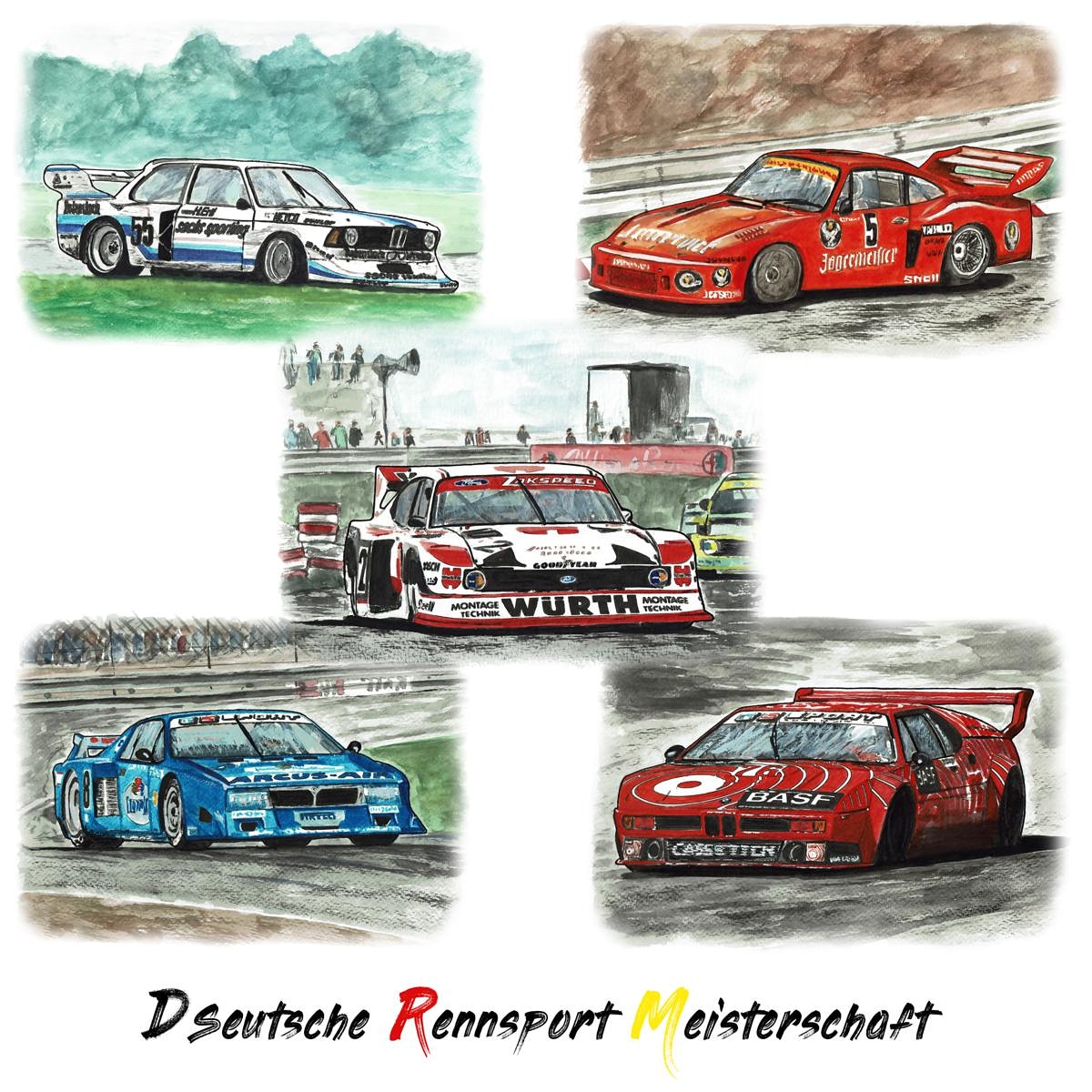 cuadrosdecarlos's tweet photo. Deutsche Rennsport Meisterschaft

#arte #watercolor #acuarela #art #car #coches #drm #drawtodrive #drawing #porsche #935k #race #jagermeister #lanciabetamontecarlo #bmw #m1 #ford #fordcapri https://t.co/8BzwxsVtTz