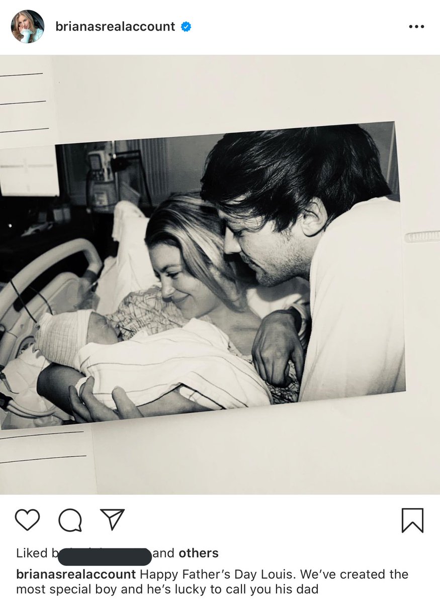 TeamLouisNews's tweet photo. “Happy Father’s day Louis. We’ve created the most special boy and he’s lucky to call you his dad.” - Briana shared the picture on her Instagram too! 🥺 https://t.co/mv4Jk1KYz1