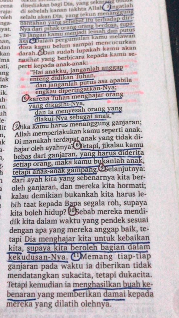moritssugiarto's tweet photo. Ibrani 12:11 
Memang tiap-tiap ganjaran pada waktu ia diberikan tidak mendatangkan sukacita, tetapi dukacita. Tetapi kemudian ia menghasilkan buah kebenaran yang memberikan damai kepada mereka yang dilatih olehnya.

Tetaplah bersyukur kepada Tuhan didlm segala hal https://t.co/rVCB6097hG