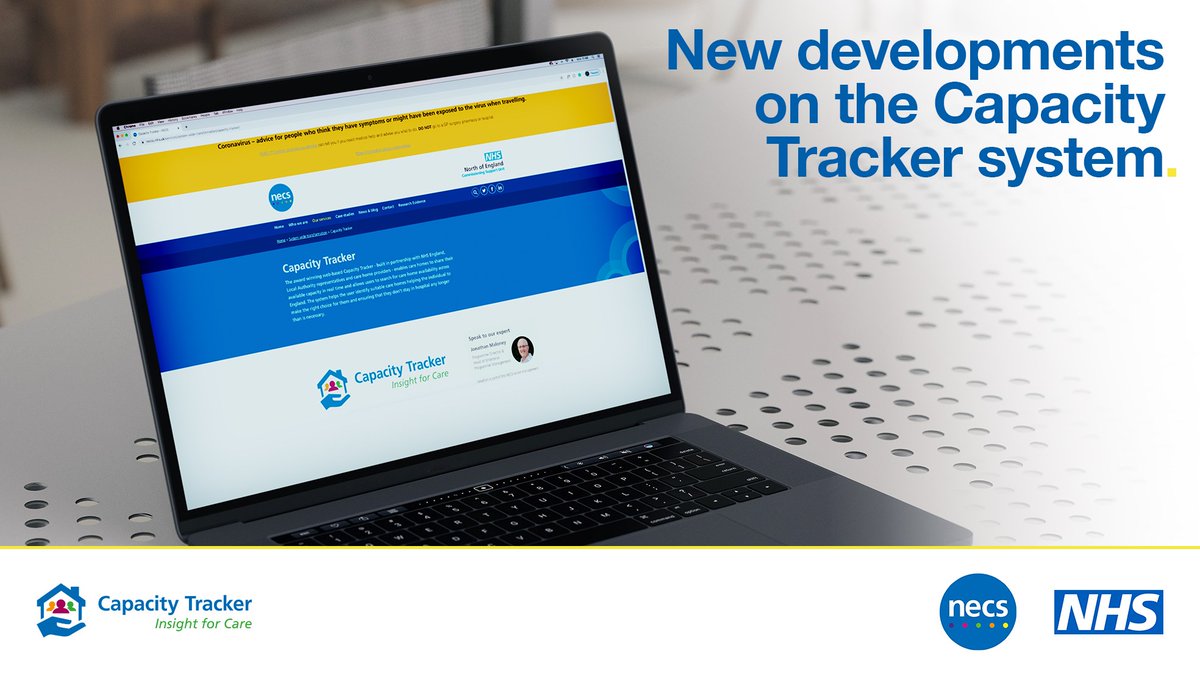 CapacityTracker's tweet photo. We have updated our functionality on the #CapacityTracker to enable care homes to build their key contact list for business continuity and we are working on developing a video conferencing facility which we will be rolling out very soon.

#TeamCNO #HelpingUsToHelpYou https://t.co/bMRB7Q1hW4