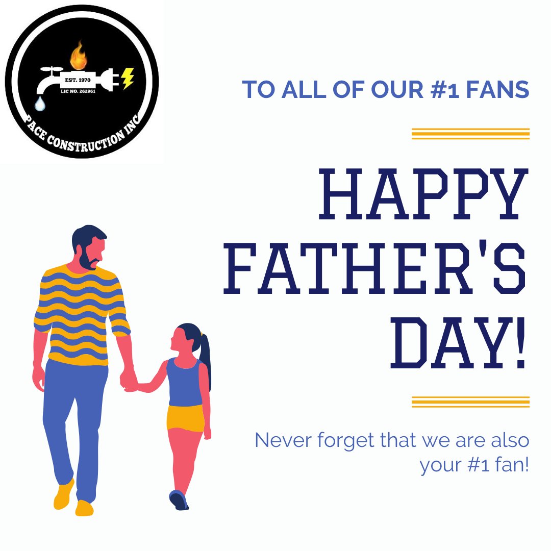 PACE_Brea's tweet photo. Happy Father's Day from everyone at PACE Construction! https://t.co/NfyPMgKft9