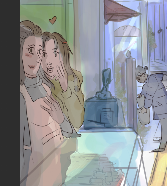 franjipanitree's tweet photo. A first for Jumin-
He randomly bought Chicken&amp;Beer.
Alas, they were immediately recognized. 😵

*Commission piece* https://t.co/BBObub9bFp