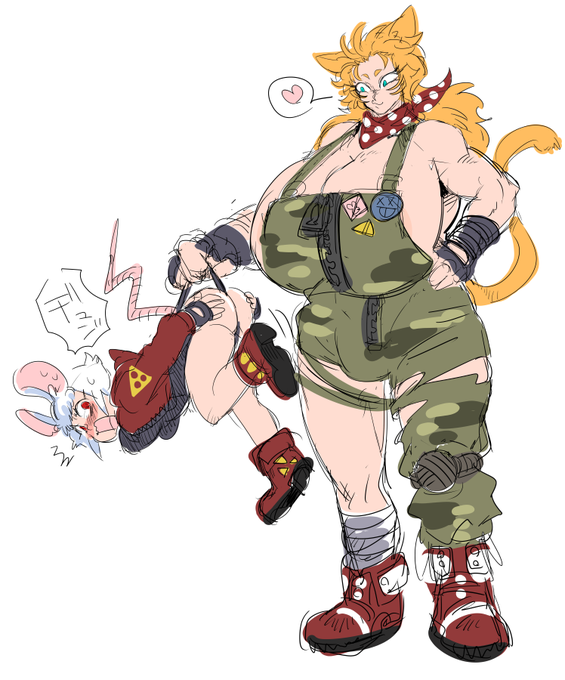 もうちょっとデザイン詰めたいけど、チュチュマーチュのライバルキャラのふたなりおっぱい猫ちゃんをモリモリ考えている。 