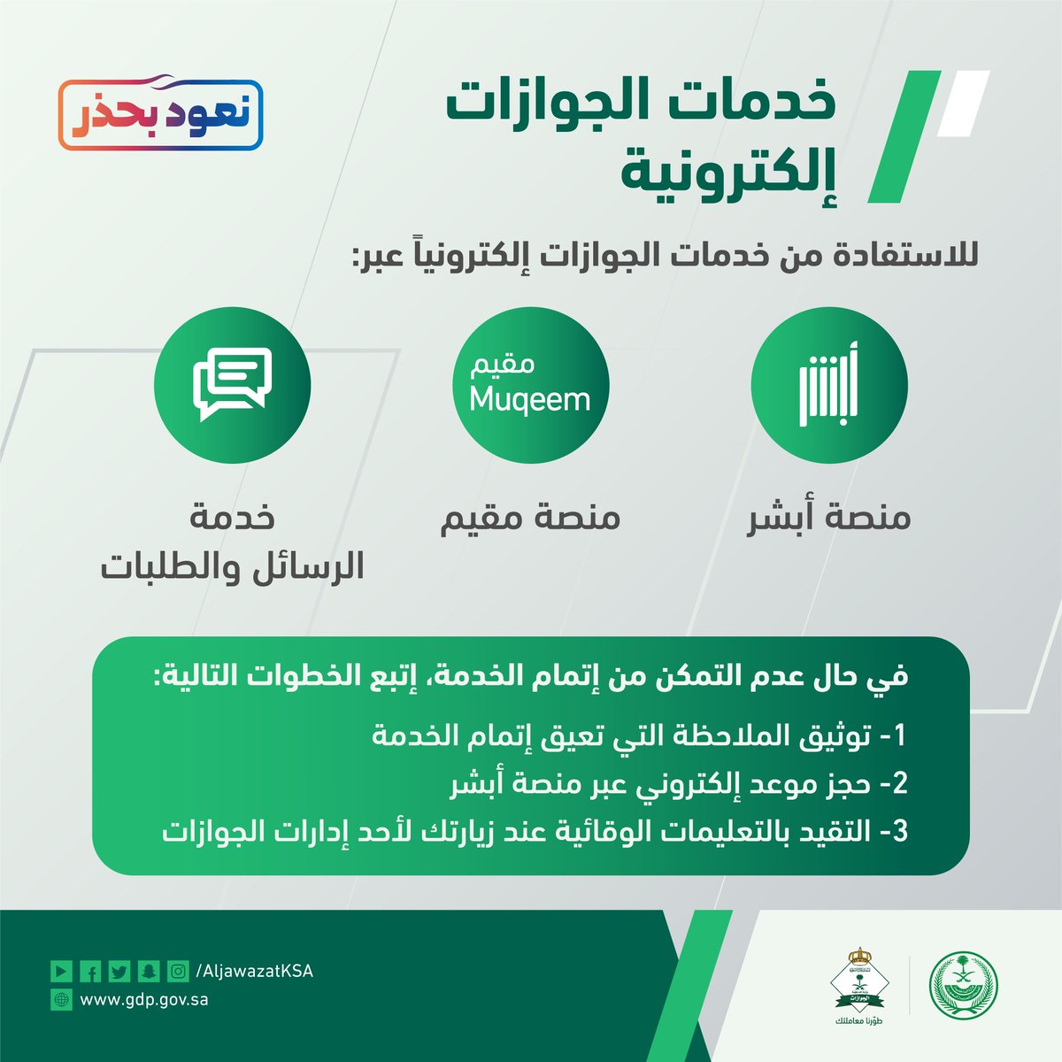 مقيم السعودية منصة الجوازات السعودية