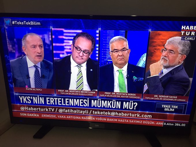 Açıklanan salgın rakamlarının doğru olmadığını ve hükümetin açık olmadığını söyleyen serdar savaş hocayı konuşturmamak için elinden geleni yapan programcı. madem adamı çıkarmışsın bırak konuşsun. illa hükümete yalakalık yapıp övmesi mi gerekiyor? 

#TekeTekBilim