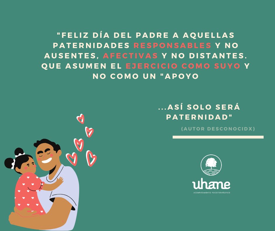 uhanemx's tweet photo. Paternar significa mucho más que sostener financieramente a la familia, es acompañar la vida de les hijes con amor, ternura, dignidad, responsabilidad y cuidado. ✨ https://t.co/xP2XUtxPs5